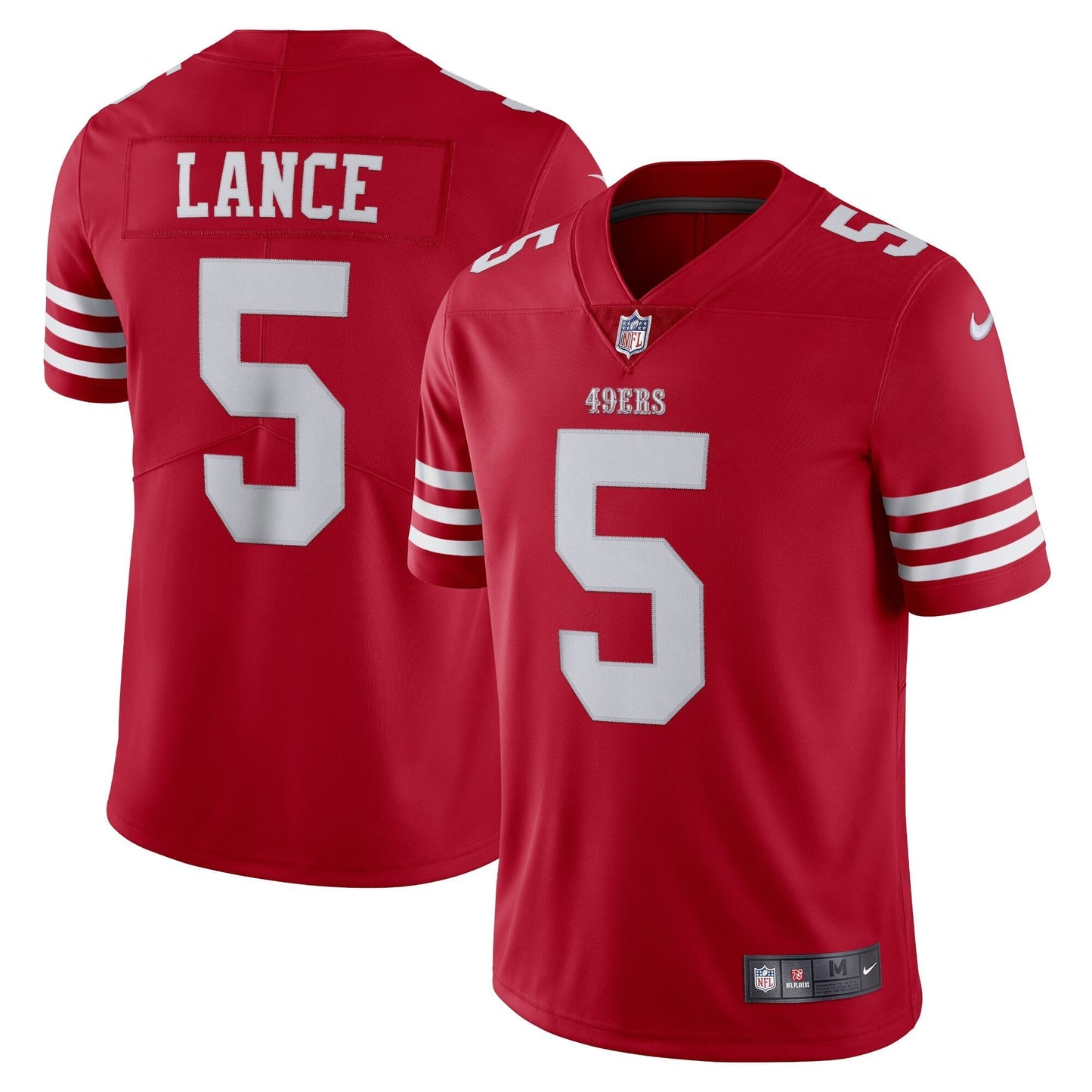 Men's Nike Trey Lance Scarlet San Francisco 49ers Vapor Limited Jersey