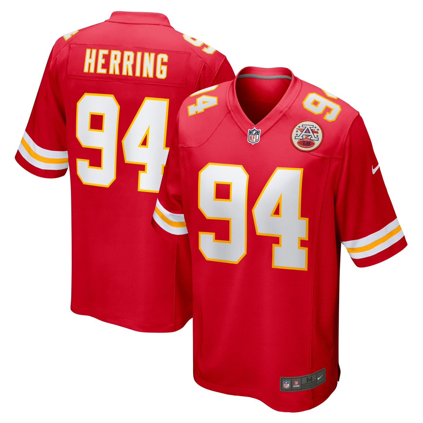 Malik Herring Kansas City Chiefs Nike Team Game Player Jersey - Red