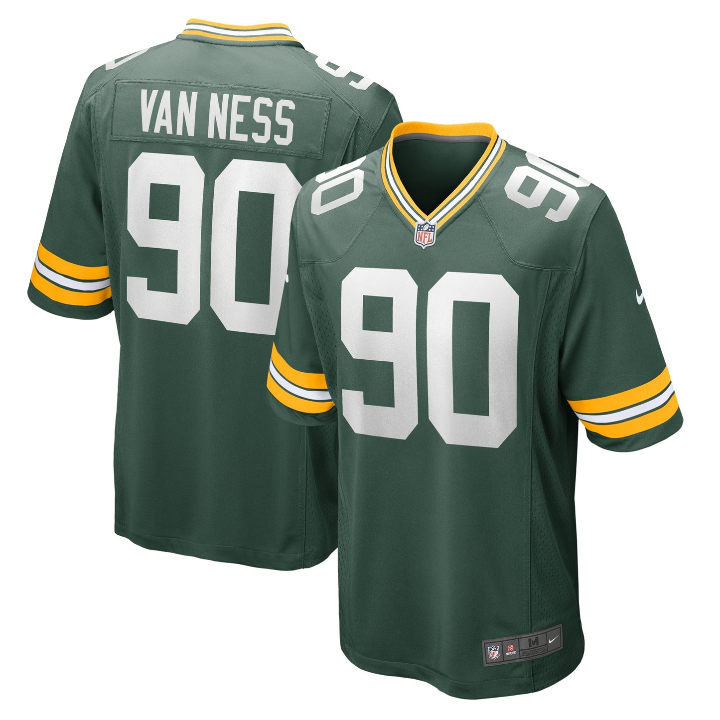 Lukas Van Ness Green Bay Packers Nike 2023 NFL Draft First Round Pick Game Jersey - Green