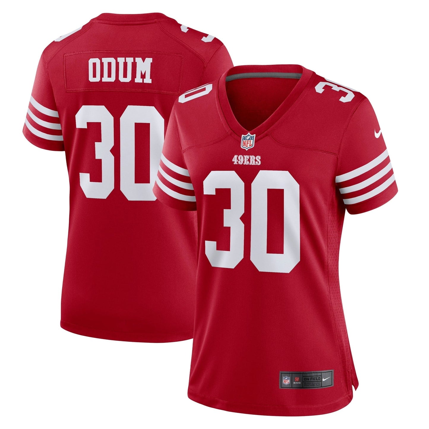 Women's Nike George Odum Scarlet San Francisco 49ers Game Player Jersey