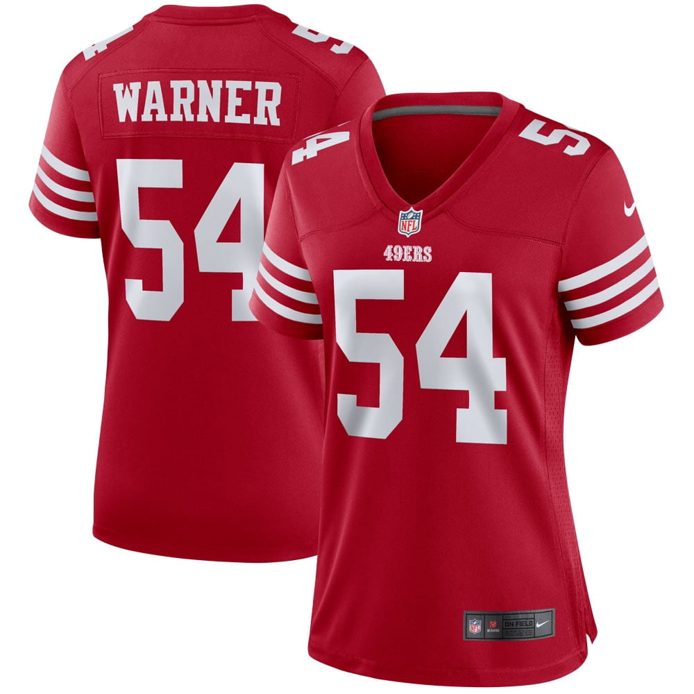 Women's Nike Fred Warner Scarlet San Francisco 49ers Player Game Jersey