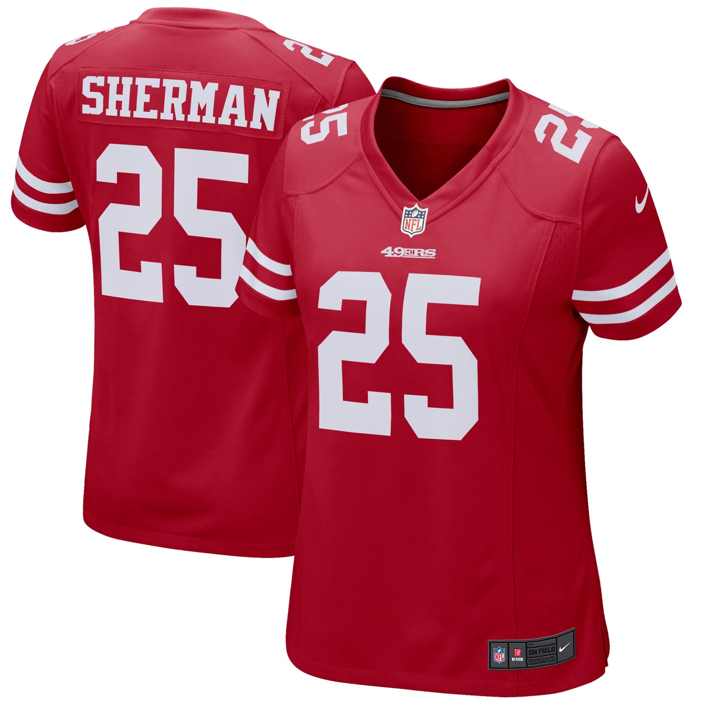 Richard Sherman San Francisco 49ers Nike Women's Game Player Jersey - Scarlet